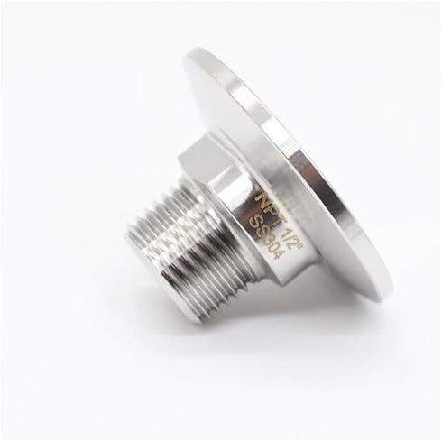 mengjiangli 1Pc 304 Processing(1/4 inch-50.5mm) NPT Male Ferrule Tri Clamp Adapter Stainless Steel Sanitary Fitting