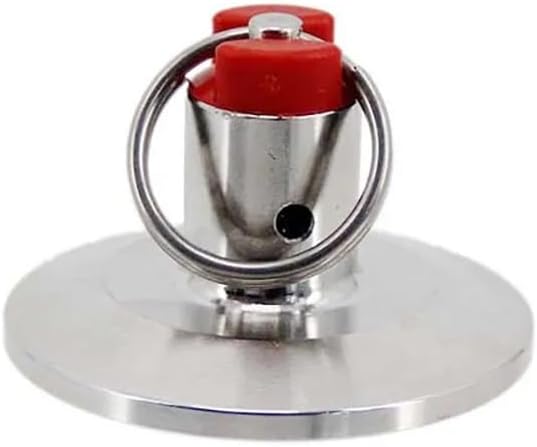 PKAALFUQD Adjustable 1.5" Tri Clamp Pressure Relief Valve PRV End Cap - 17-100psi