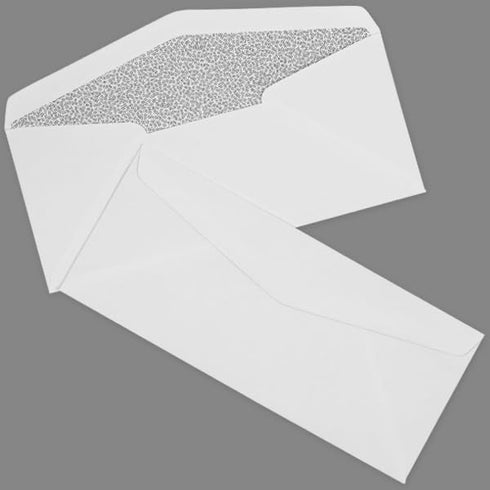 LUXPaper #9 Business Envelopes | 3 7/8" x 8 7/8" | Commercial Flap | Security Tint | White | 24lb. Text | 500 Qty