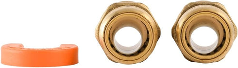 SharkBite 3/4 Inch Push-to-Connect x 1 Inch MNPT - High Flow Water Filter Installation Kit, 24660LF