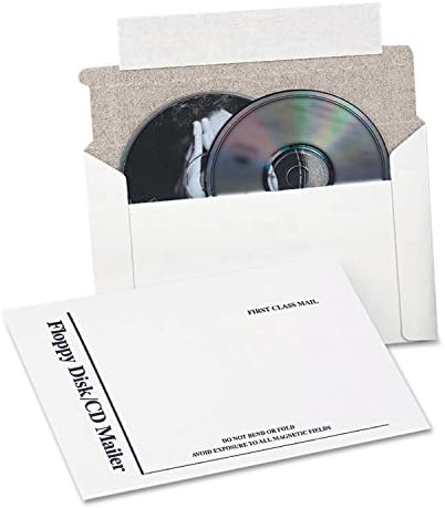 Quality Park CD DVD Media Mailers, 6 x 8-1/2, 25 Per Pack with Flap-Stik Self Seal Closure