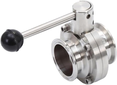 RXDNOZNNK 3/4" 1" 1-1/4" 2 304 Beer(45mm 64) Tri Clamp Valve Stainless Steel For Dairy Product Homebrewed Ferrule