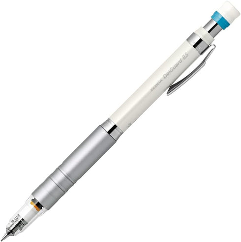 Zebra Delguard Type Lx Mechanical Pencil, 0.5mm, White Body (P-MA86-W)