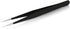Vetus Anti-static SMD Black Tweezer, Non-magnetic Stainless Steel Pointed Tip ESD-10