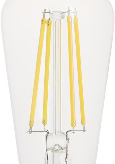5363000 8 (100 ST15 Dimmable Bulb, Westinghouse Lighting Watt Watt Equivalent) Clear Filament LED Light Medium Base