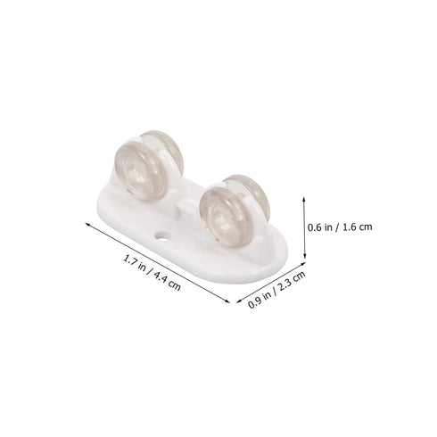 8pcs Self-Adhesive Caster Wheels for Storage Box Practical Sticky Wheels for Bedside Tables Side Cabinets and More
