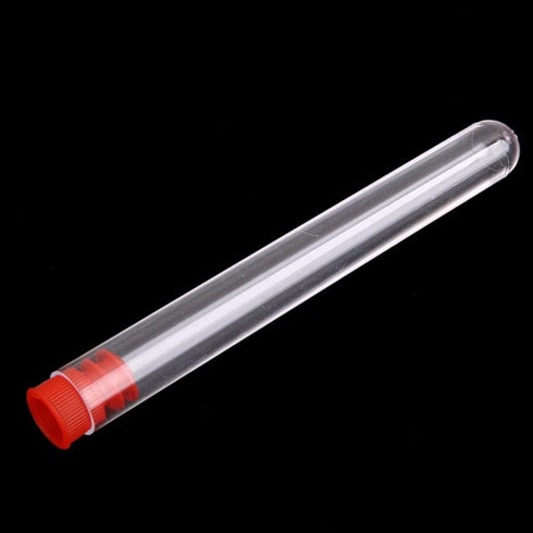 10 Pcs Test Tubes, Clear Plastic Test Tubes with Caps for Scientific Experiments, Kids Party Supplies