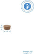 1/2 inch Pack 25 Wood Plugs for Furniture, Walnut Wood Flat-Head Plug, Wooden Plugs for Screw Holes - of by Woodpeckers