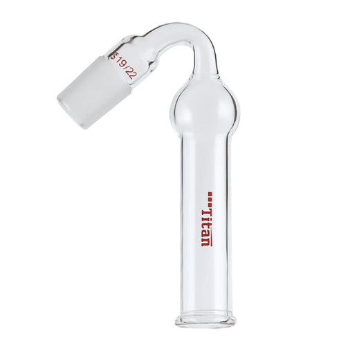 Glass Drying Tube Adapter, 75 Degree Bent Lab Drying Tubes with 19/22 Standard Taper Joint