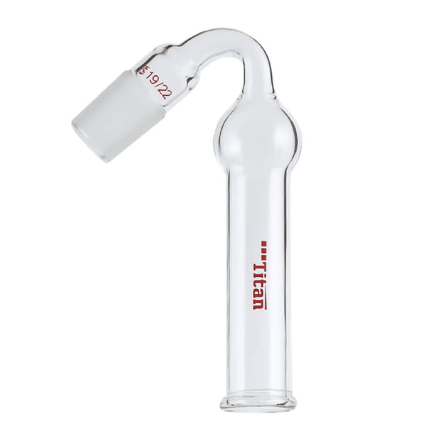 Glass Drying Tube Adapter, 75 Degree Bent Lab Drying Tubes with 19/22 Standard Taper Joint