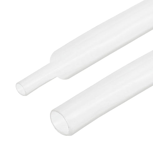 Heat Shrink Tubing 2:1 Cable Sleeving Tube Wrap, 3/16" Dia/1m/Clear for Electric Insulation Protection