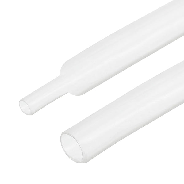 Heat Shrink Tubing 2:1 Cable Sleeving Tube Wrap, 3/16" Dia/1m/Clear for Electric Insulation Protection