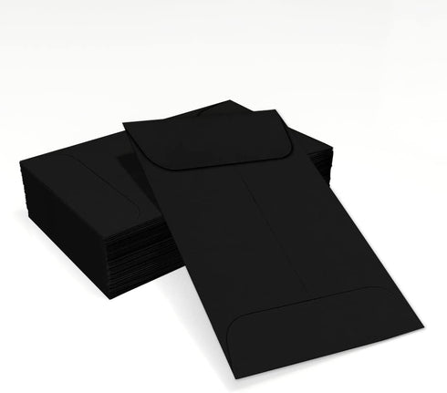 LUXPaper #1 Coin Envelopes, Midnight Black, 250 Qty