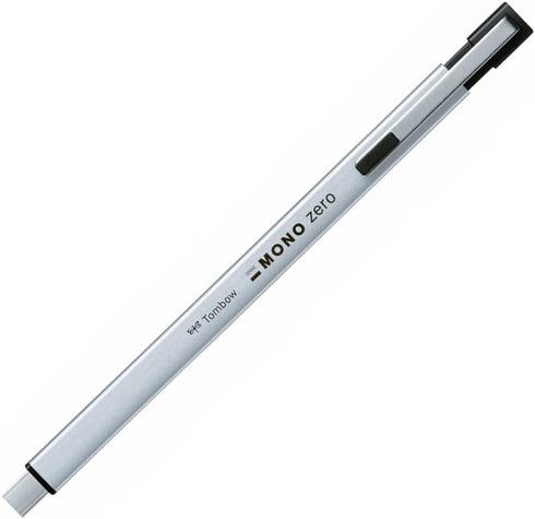 Tombow Pencil Mono Zero Metal EH-KUMS04 Eraser, Square, Silver
