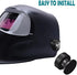 Welding Hood Helmet Pipeliner Fasteners - 1 Pair USA Flag Black Pattern Aluminum Replacement Parts Accessories