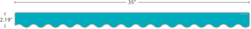 Teacher Created Resources Teal Scalloped Border Trim, 5450