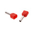 18AWG Dual Barrel Ferrules Terminal, AWG 18/1.0mm² Twin Ferrule Connectors Wire Ends Terminals Pins for Car Audio, Electronics, Communication Equipment