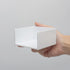 White Memo Holder with 500 Sheets Non-Sticky Colorful Blank Notes, Simple PS Sticky Notes Organizer Notepad Dispenser