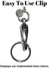 Hidden Hollow Beads Super Slim White Women's Beaded Lanyard, 34" ID Card Badge Holder for Teacher Keys (White - Non