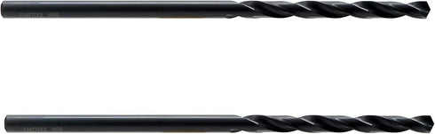 MAXTOOL 1/16"x6" 2pcs Identical Aircraft Extension Drills, HSS M2 Extra Long Deep Twist Drill Bits, Fully Ground Black;