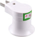 E27 Lamp Socket Adapter with Switch, Plastic Standard Screw-in Socket Outlet Converter (2 packs)