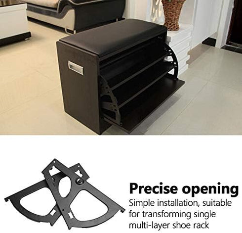 Shoes Cabinet Drawer Hinge Cabinet Frame Stainless Steel Shoes Turing Rack Replacement Fittings Turning Rack Accessory