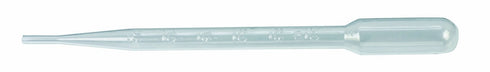 Heathrow Scientific HD206373B Polyethylene Plastic 3mL 20 Wrap Sterile Disposable Transfer Pipette, 500 Pack