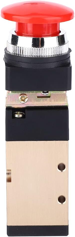 MV-10A Pneumatic Mechanical Valve 2 Position 5 Way Push Button Spring Return 1/4In PT Reversing Valve