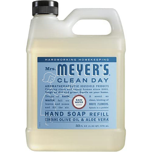1 1 1 Mrs. MEYER'S Hand Soap Variety, Rain Water Refill, Rain Water Hand Soap, CT