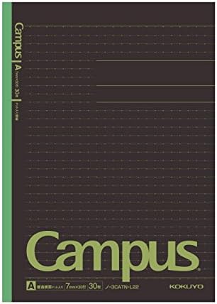 KOKUYO Campus Todai Series Pre-Dotted Notebook, Semi B5 Pre-Dotted-Line, 30 Sheets-60 Pages, Pack of 5 Limited Dark
