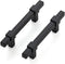 3 Pack Black Cabinet Handles, 3" Hole Center Matte Black Drawer Pulls for Kitchen Cabinets Hardware
