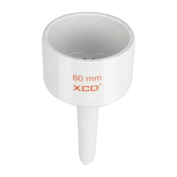 XCD Porcelain Buchner Funnel, 60 mm Porcelain Filter Funnel O.D. 6 cm I.D. 5.7 cm for Laboratory Use