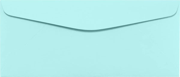 LUXPaper #10 Commercial Flap Business Envelopes | 4 1/8" x 9 1/2" | Seafoam Blue | 80lb Text | 50 Qty