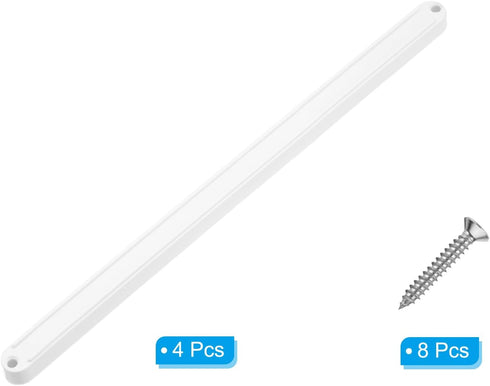 9 Inch 4 PATIKIL Drawer Slides, Pcs Plastic Guide Rails Side Mounted Rails with Mounting Screws