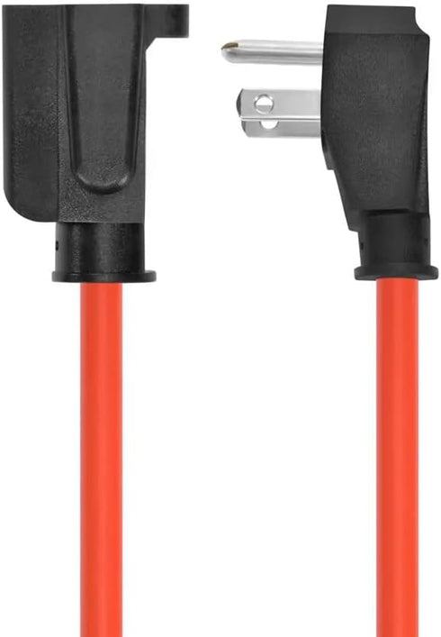 Monoprice Coiled Power Tool Extension Cord - NEMA 5-15P to NEMA 5-15R, Expands from 3 Feet to 10 Feet, 13 Amp, 16AWG, Orange
