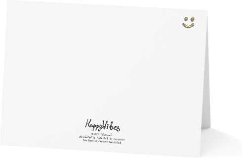 HAPPYVIBES 30 count Mushroom Pattern Blank Inside Personalizible