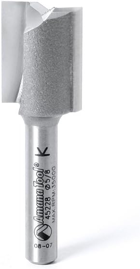 Amana Tool 45228 Carbide Tipped Straight Plunge, High Production 5/8 Dia x 3/4 x 1/4"