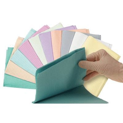 Crosstex International WPXPE Polyback Bibs 13x19 500/Cs Peach