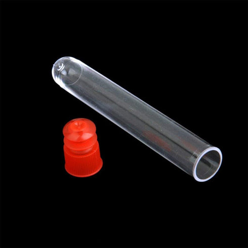 10 Pcs Test Tubes, Clear Plastic Test Tubes with Caps for Scientific Experiments, Kids Party Supplies