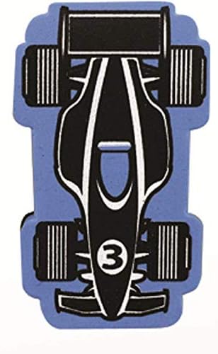 The Classics Magnetic Race Car Whiteboard Erasers, Multi-Colored Dry Erasers, Pack of 4 - TPG-358