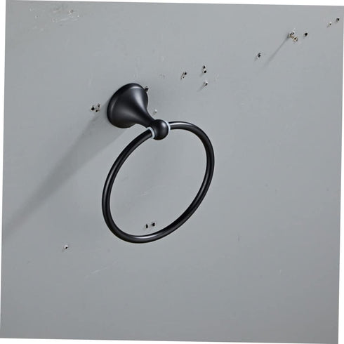 Stylish Black Stainless Steel Towel Rack Stand for Bathroom & Kitchen