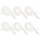 G2PLUS 6 Rolls PE Micropore Medical Tape Roll, 1/2'' x 59 Yards, Eyelash Tape for Extensions, Sensitive Skin