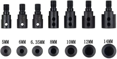 CHANCS 0.8mm-10mm Drill Chuck, 3/8-24UNF Threaded Connecting Rod for Keyless Drill Bits, Great Clamping Force