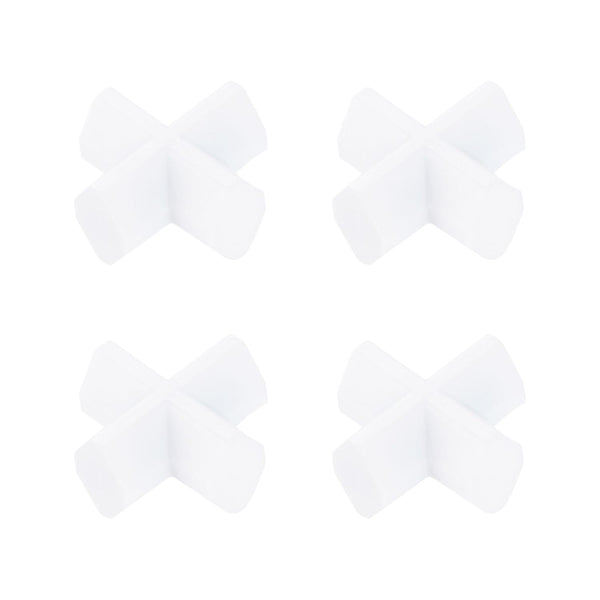 MECCANIXITY Magnetic Stirrer Mixer Stir Bar Rod 20mm(0.79") x20mm Cross Shape PTFE Coating Magnet White for Laboratory