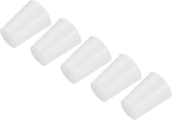 MECCANIXITY Silicone Rubber Tapered Plug 14mm to 19mm Solid White for Powder Coating, Painting, Laboratory Use