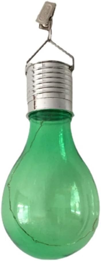 WHAPELQ Solar Hanging Camping Lights Garden Yard Pathway Waterproof LED Light Bulb (Green)