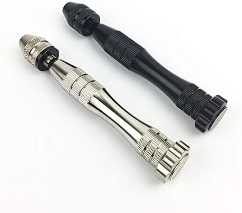 Pin Vise Hand Drill for Resin Casting Molds, Steel Hand Drill with 20 PCS Drill Bits (0.8-3 mm)
