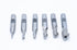 Single End 2 Flute End Mill Set - 6PCS with 3/8" Shank, Plastic Stand
