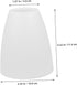 3Pcs 32MM VILLCASE White Plastic Lamp Shade for Floor Lamps Bell Shape Replacement Lampshade Home Decor Lighting