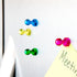 Bullseye Office Assorted Acrylic Push Pin Magnets, 24 Pack - Perfect for Refrigerator, Whiteboard, Office